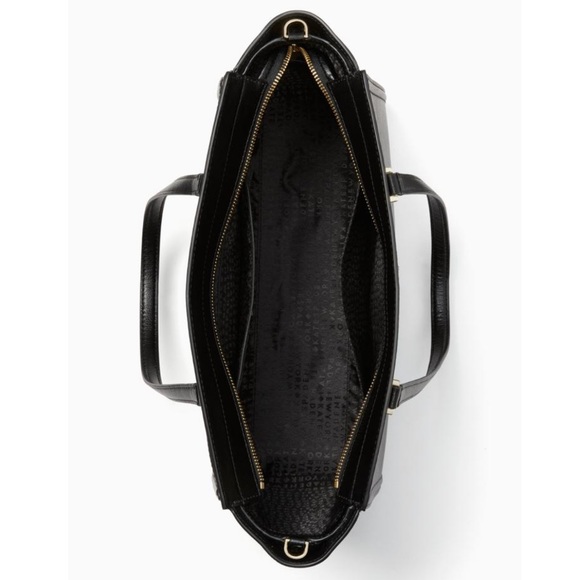 NWT Kate Spade Black Large Geraldine Satchel Purse - Picture 4 of 6